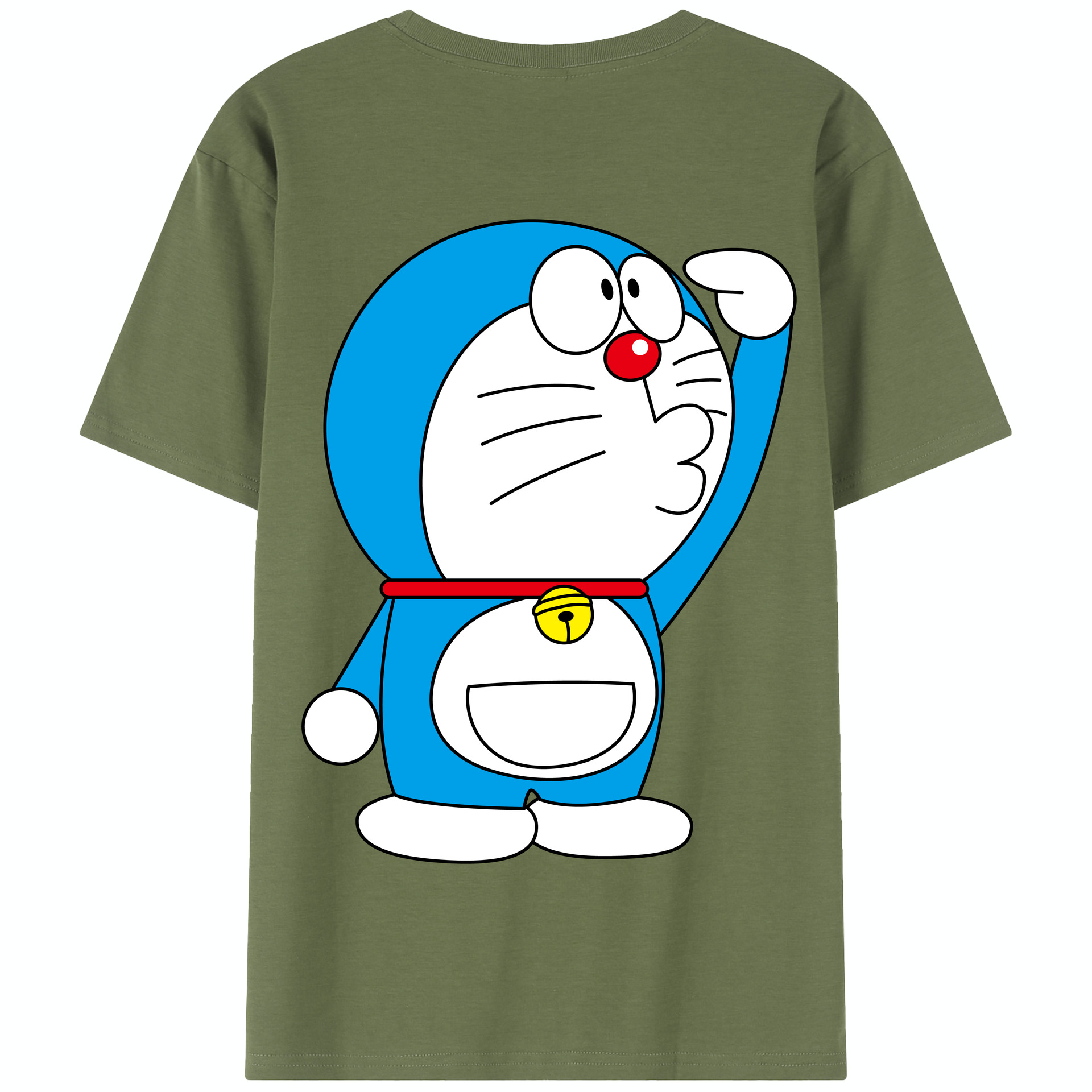 （画像用） ドラえもん Doraemon 綿100％半袖Tシャツ（背面プリント）